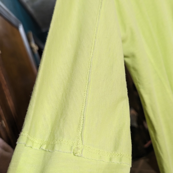 đź’›Calvin Klein Performanceđź’› Size Med Sheer A Symmetrical Top Pre-Loved Yellow - Picture 10 of 11